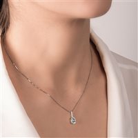 Collar Mirco Visconti Mujer in Oro blanco Acquamarina 1.15 Ct II38/10AC - II38/10AC